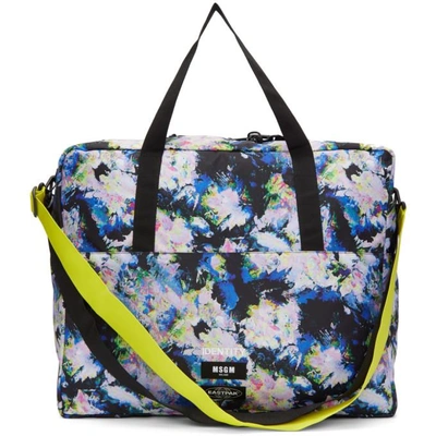 Shop Msgm Multicolor Eastpak Edition Flowers Tote In 500 Flower