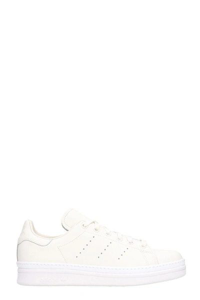 Shop Adidas Originals Stan Smith New Bold White Leather Sneakers