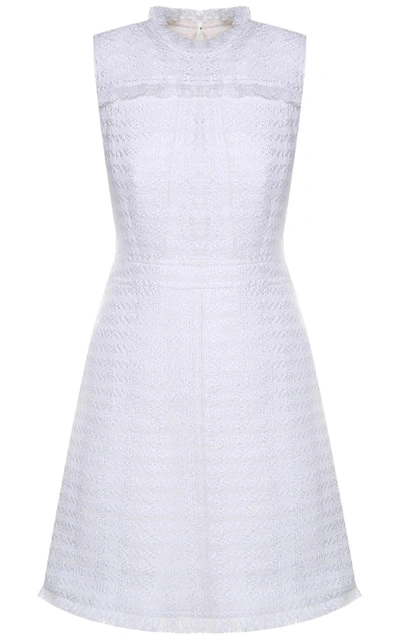 Tory Burch Aria Metalllic-tweed Mini Dress In Ivory | ModeSens