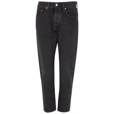 Shop Levi's 501 Black Cropped Tapered Jeans
