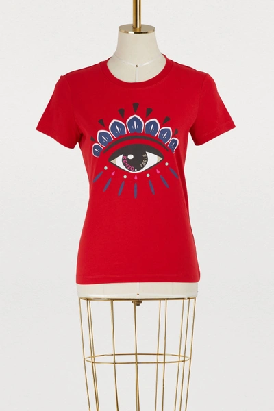 Shop Kenzo Cotton Eye T-shirt In Red