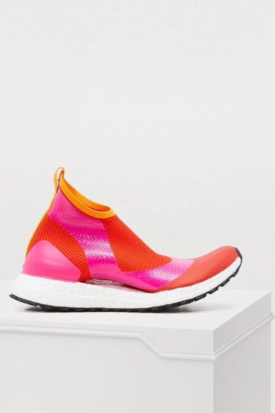 Shop Adidas By Stella Mccartney Ultra Boost X Atr Socks Sneakers In Energy/shock Pink/core Red