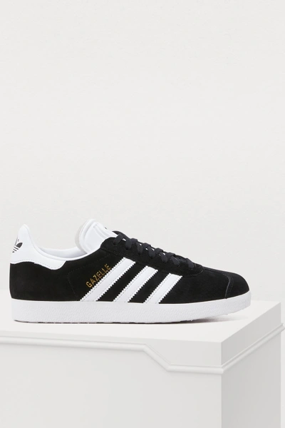 Shop Adidas Originals Gazelle Sneakers In Noir Essentiel