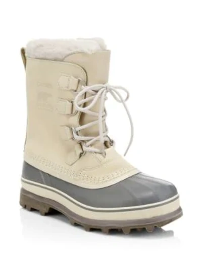 Shop Sorel Caribou Waterproof Boots In Oatmeal Quarry