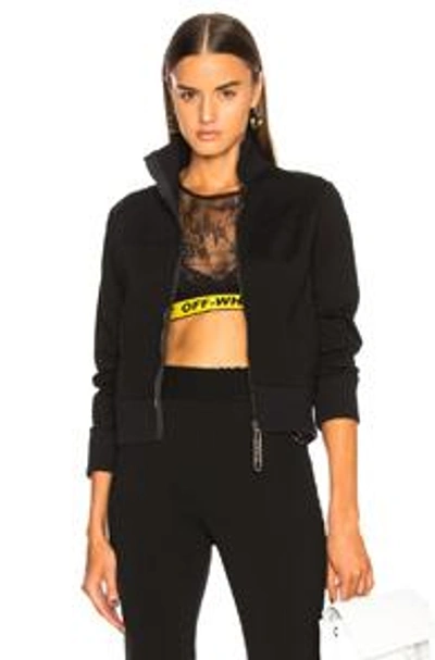 Shop Off-white Silhouette Track Jacket In Black