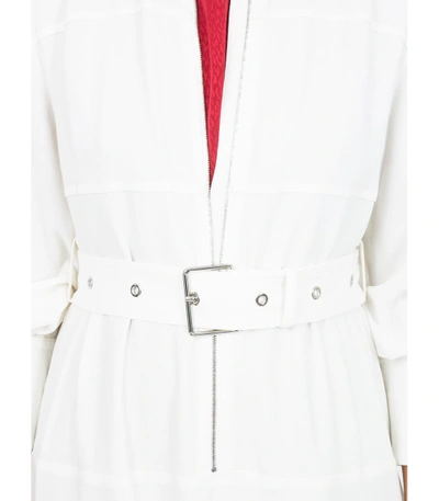 Shop Proenza Schouler White Belted Midi Dress