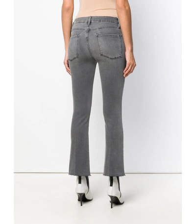 Shop Frame Grey Le Crop Bootcut Jeans