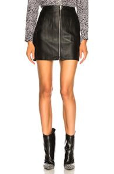 Shop Rag & Bone /jean Heidi Leather Skirt In Black.
