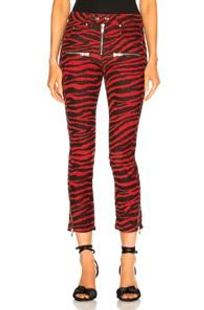 Shop Isabel Marant Étoile Isabel Marant Etoile Alone Pant In Animal Print,black,red