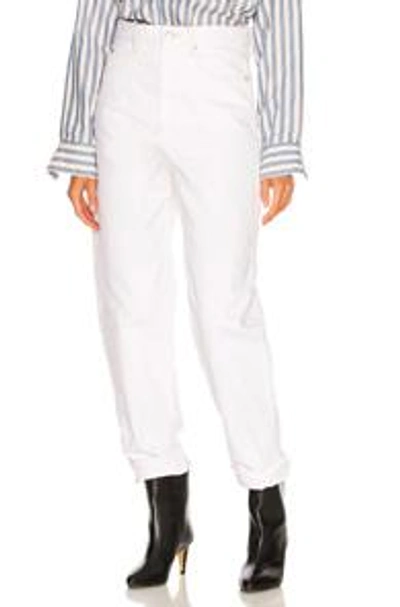 Shop Isabel Marant Corsy Tapered In White.