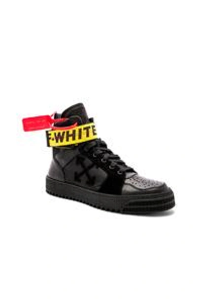 Shop Off-white Industrial Hi-top Sneakers In Black