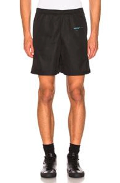 Shop Off-white Gradient Mesh Short In Black