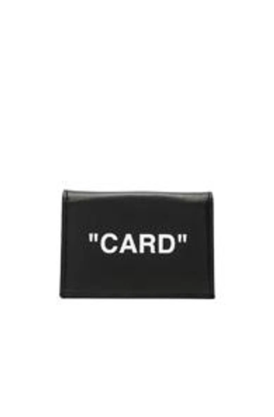 Shop Off-white Small Flap Card Case In Black
