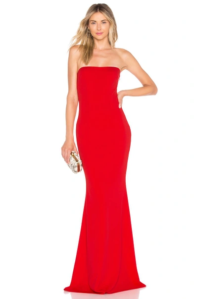 Shop Katie May Mary Kate Gown In Cherry