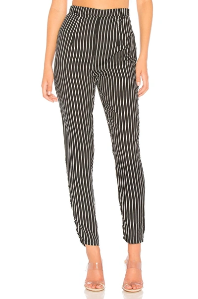 Shop About Us Kourtney Striped Pant In Black. In Black & White