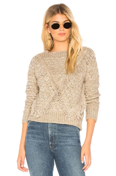 Shop Majorelle Cable Knit Sweater In Grey.