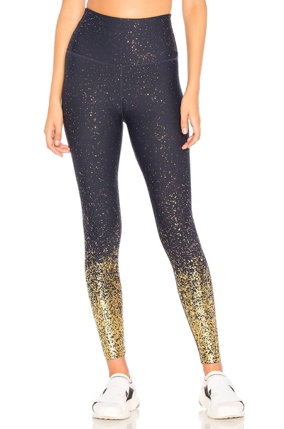 Shop Beyond Yoga High Waisted Alloy Legging In Navy