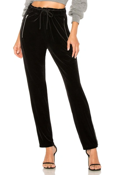 Shop Rag & Bone /jean Velvet Zip Track Pant In Black.