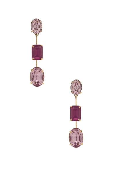Shop Jennifer Behr Allanah Earrings In Purple