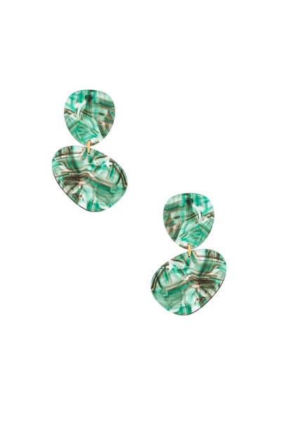 Shop Amber Sceats Alessia Earrings In Green