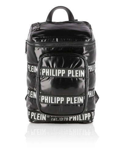 Shop Philipp Plein Backpack Graphic Plein In Black