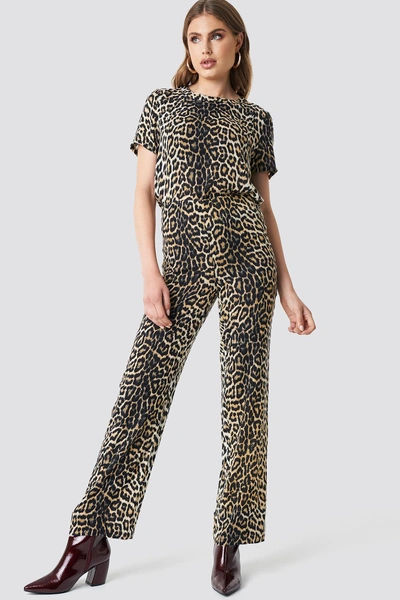 Shop Moves X Na-kd Vissa Pants - Leopard