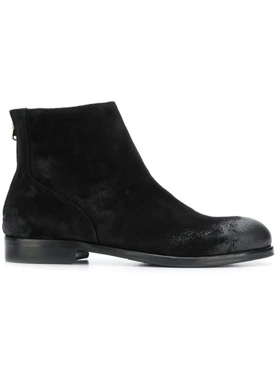 Shop Leqarant Rear-zip Ankle Boots - Black