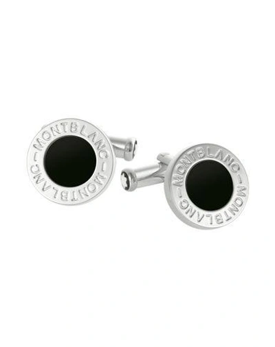 Shop Montblanc Cufflinks And Tie Clips In Silver