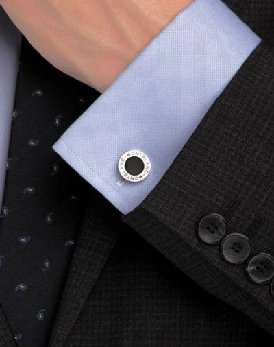 Shop Montblanc Cufflinks And Tie Clips In Silver