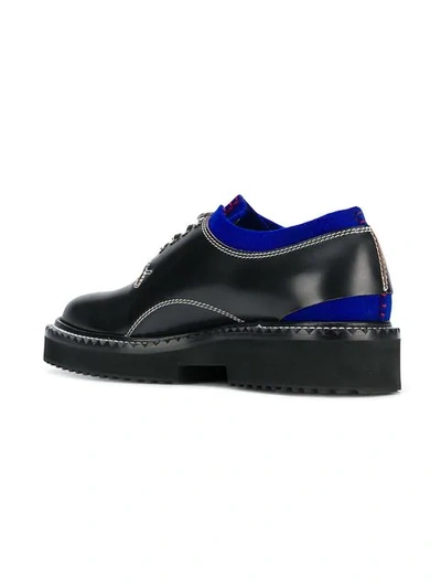 Shop Oamc Cutaway Oxford Shoes - Black