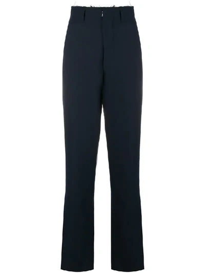 Shop Maison Margiela High-waist Tailored Trousers - Blue