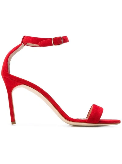 Shop Manolo Blahnik Chaos Sandals - Red