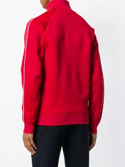Shop Kenzo Zipped Lightweight Jacket In Red