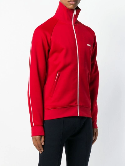 Shop Kenzo Zipped Lightweight Jacket In Red