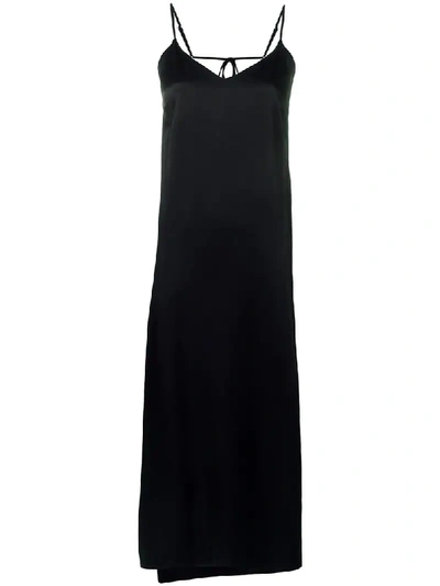 Shop Andrea Ya'aqov Long Slip Dress - Black