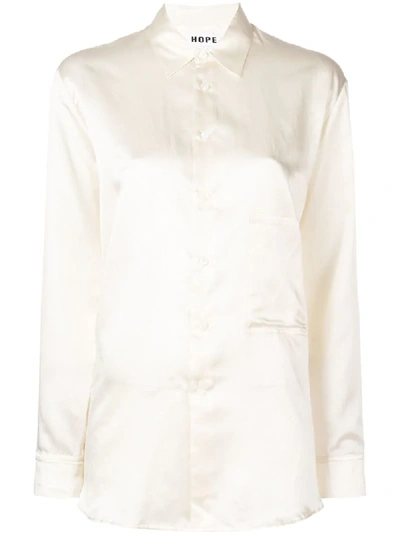 Shop Hope Buttoned Shirt - White