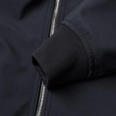 Stone Island Soft Shell-r Hooded Jacket In Black | ModeSens