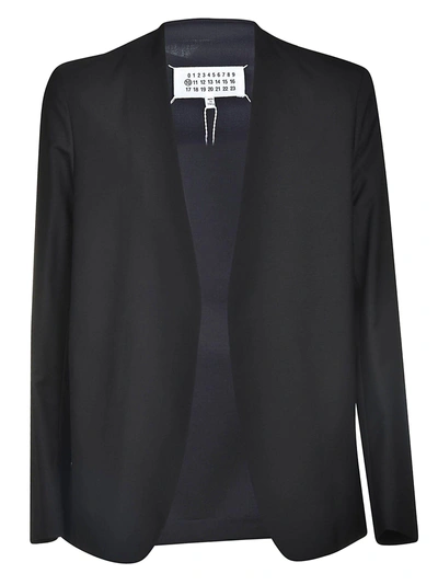 Shop Maison Margiela Collarless Blazer Jacket In Black