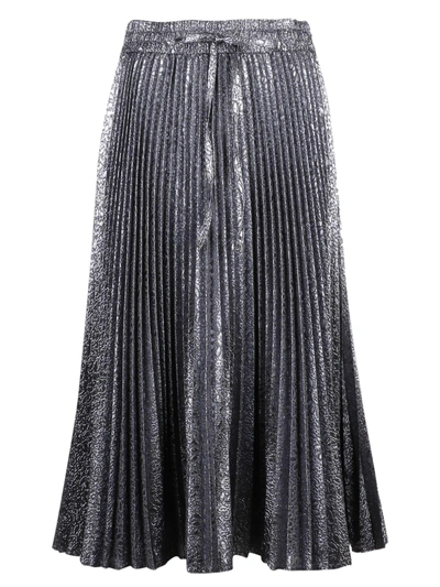 Shop Red Valentino Pleated Midi Skirt In 094