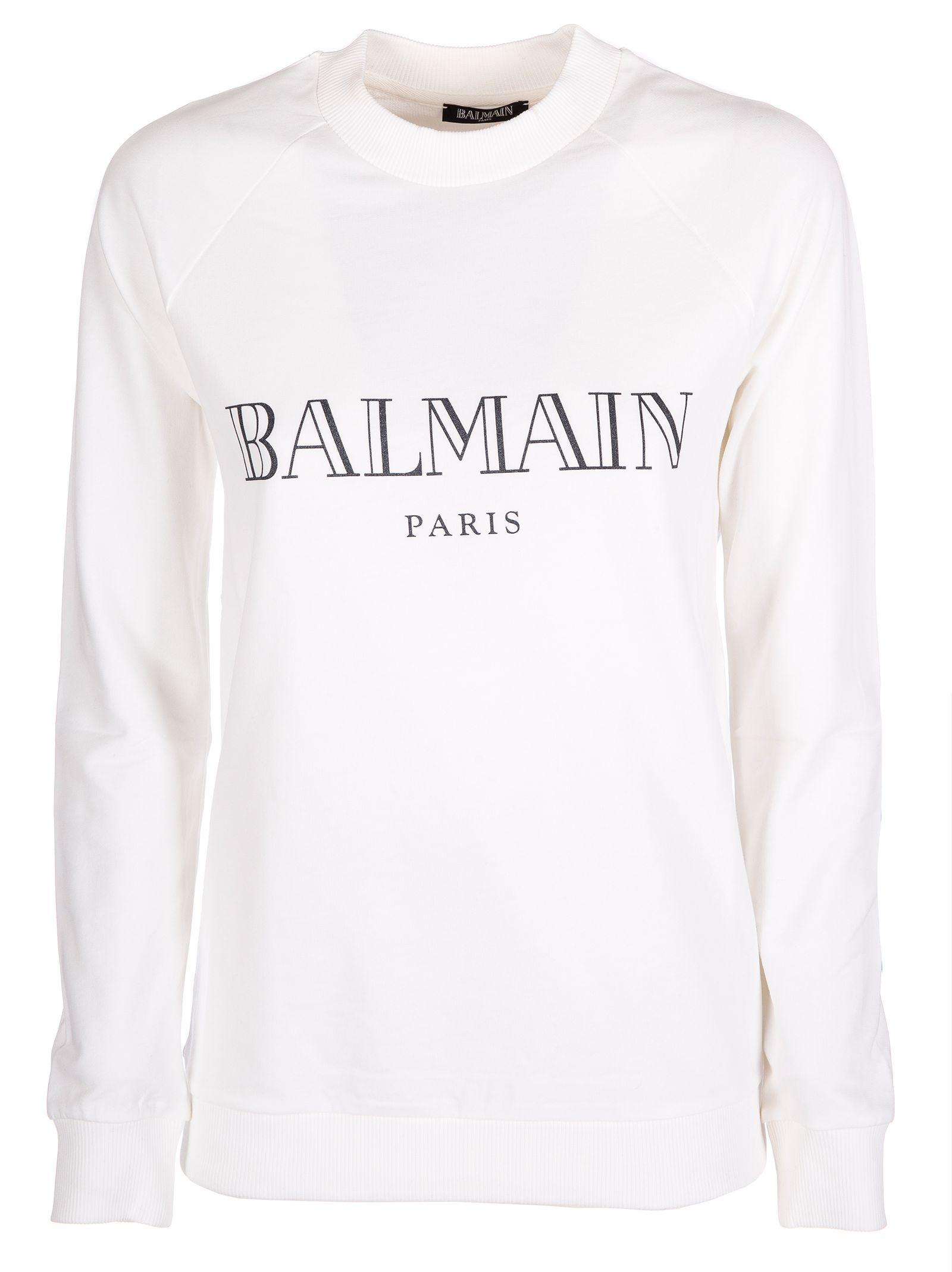 white balmain sweatshirt
