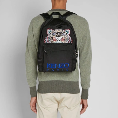 Shop Kenzo Tiger Backpack In Black