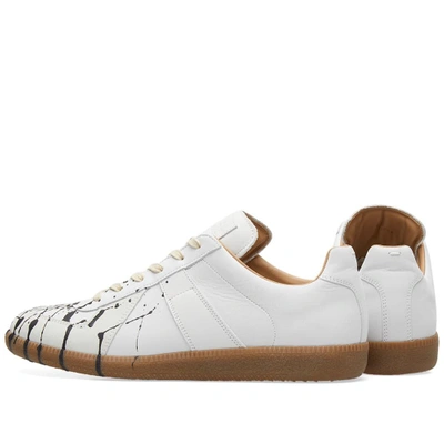 Shop Maison Margiela 22 Replica Painter Low Monochrome Sneaker In White