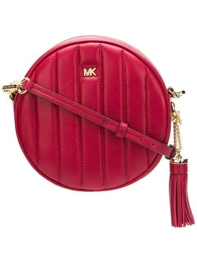 Shop Michael Michael Kors Quilted Canteen Crossbody Bag - Red