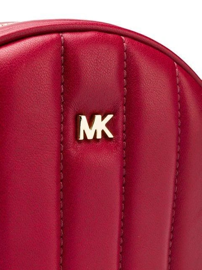 Shop Michael Michael Kors Quilted Canteen Crossbody Bag - Red