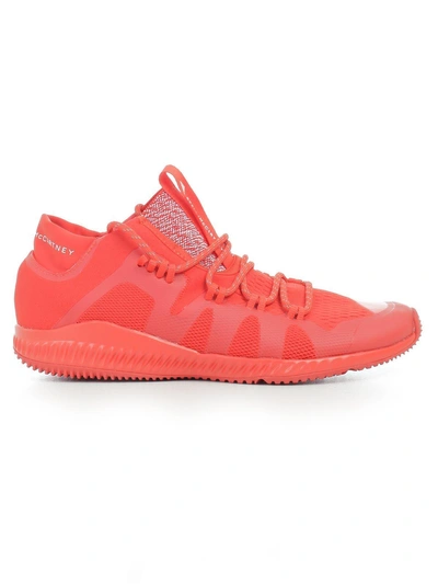 Shop Adidas By Stella Mccartney Paneled Lace In Red