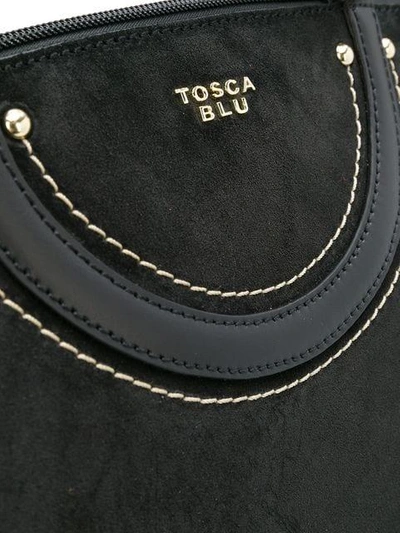 Shop Tosca Blu Hanging Charm Tote - Black