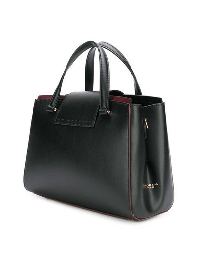 Shop Tosca Blu Round Top Handle Tote - Black