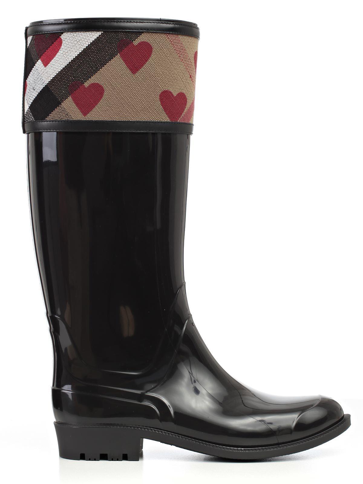 burberry heart rain boots