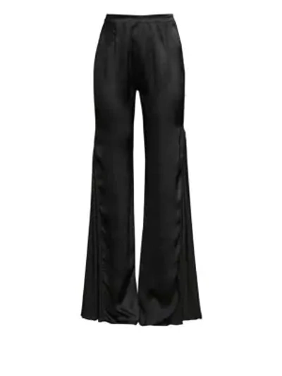 Shop Amur Donna Flare Pants In Black