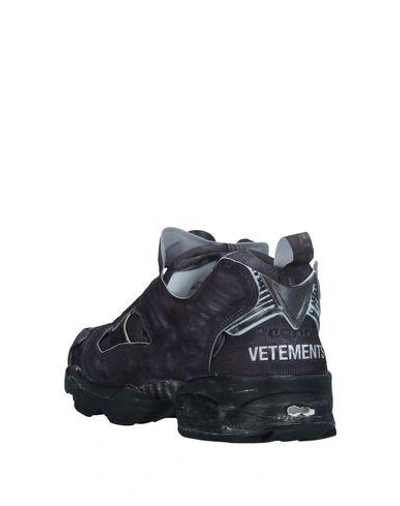 Shop Vetements Sneakers In Steel Grey
